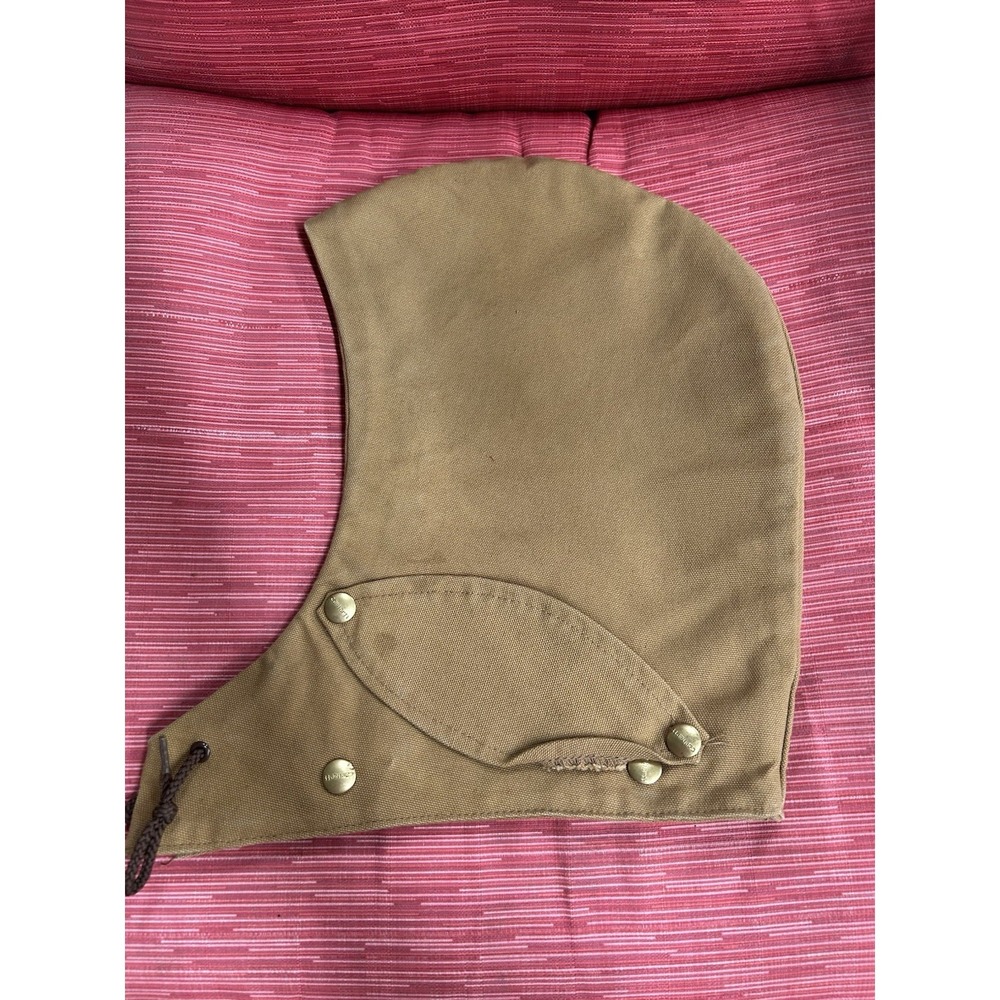 Carhartt Brown Duck Arctic Quilt/Blanket Lined Snap-On Hood USA Made Vintage